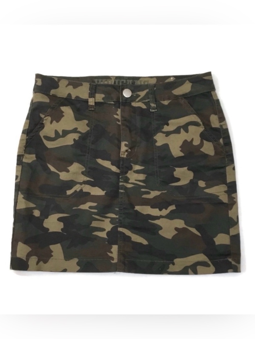 VIP Jeans Stretchy Camo Camouflage Mini Skirt